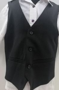 Kids Costumes to Hire - Black Waistcoat  - 11 Years